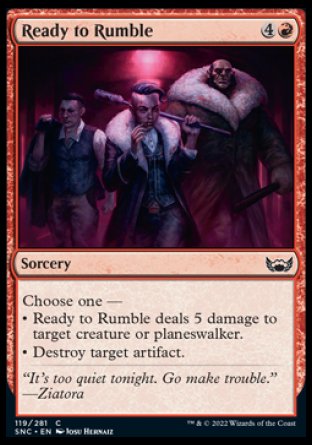 (119) Magic The Gathering Streets of New Capenna Single: Ready to Rumble  Common