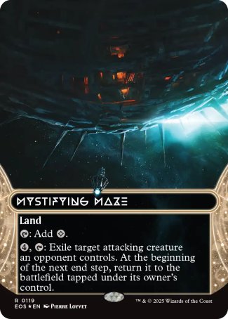 (119) Magic The Gathering Stellar Sights Single: Mystifying Maze (V.3) Holo Rare