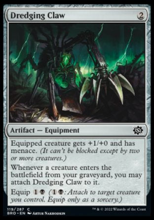 (119) Magic The Gathering The Brothers' War Single: Dredging Claw  Common
