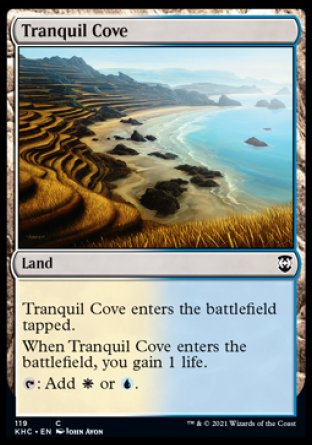 (119) Magic The Gathering Commander: Kaldheim Single: Tranquil Cove  Common