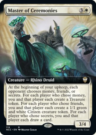 (119) Magic The Gathering Commander: Streets of New Capenna: Extras Single: Master of Ceremonies  Rare