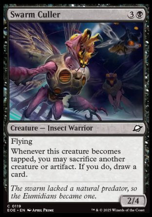 (119) Magic The Gathering Edge of Eternities Single: Swarm Culler Holo Common
