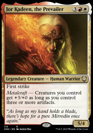 (119) Magic The Gathering Commander: Phyrexia: All Will Be One Single: Jor Kadeen, the Prevailer  Rare