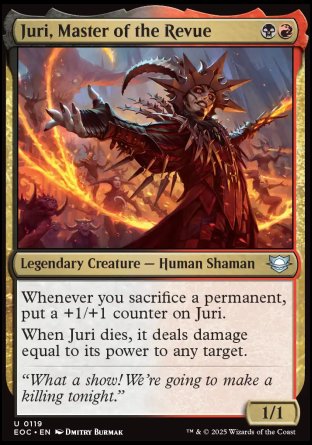 (119) Magic The Gathering Commander: Edge of Eternities Single: Juri, Master of the Revue  Uncommon