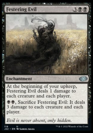(119) Magic The Gathering Jumpstart 2022 Single: Festering Evil  Uncommon