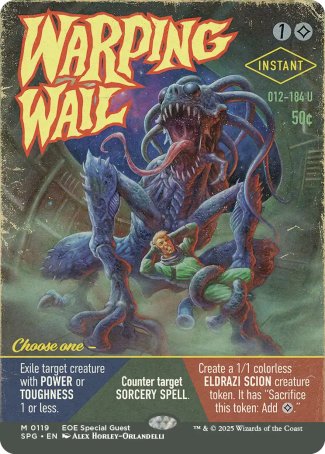 (119) Magic The Gathering Special Guests Single: Warping Wail  Mythic