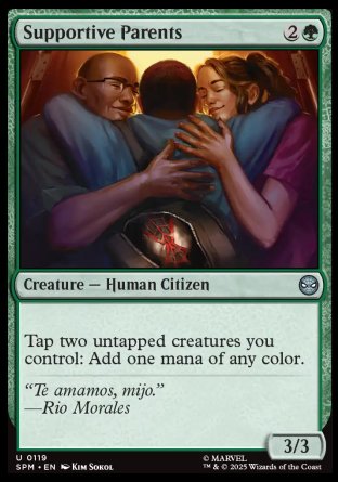 (119) Magic The Gathering Magic: The Gathering | Marvel's Spider-Man Single: Supportive Parents  Uncommon