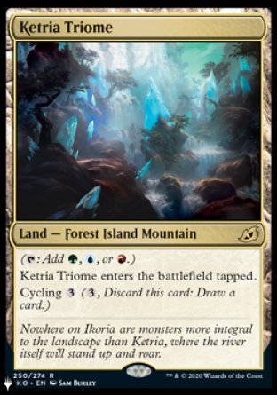 (250) Magic The Gathering The List Single: Ketria Triome  Rare