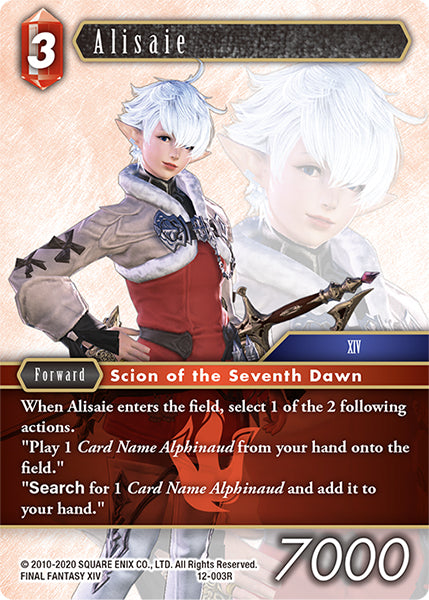 (003) Final Fantasy TCG Opus XII: Crystal Awakening Single: Alisaie (12-003) Holo Rare