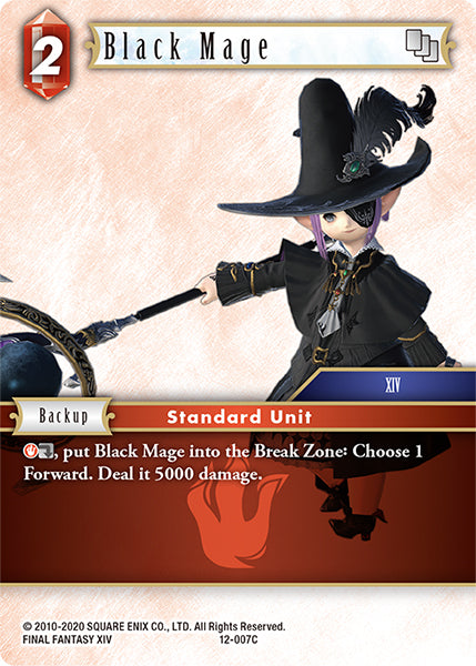 (007) Final Fantasy TCG Opus XII: Crystal Awakening Single: Black Mage (12-007)  Common