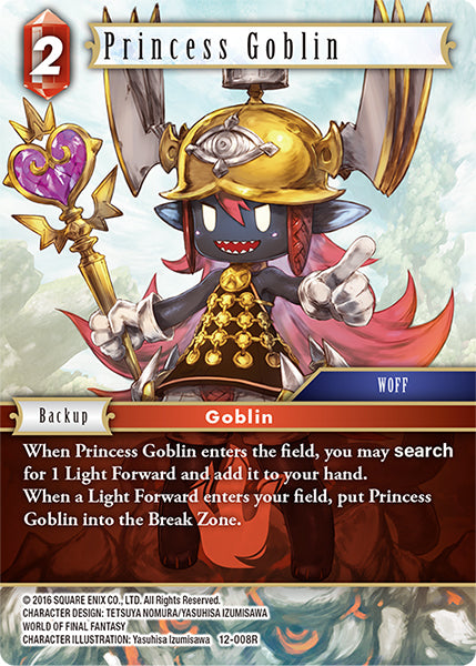 (008) Final Fantasy TCG Opus XII: Crystal Awakening Single: Princess Goblin (12-008) (V.1) Holo Rare