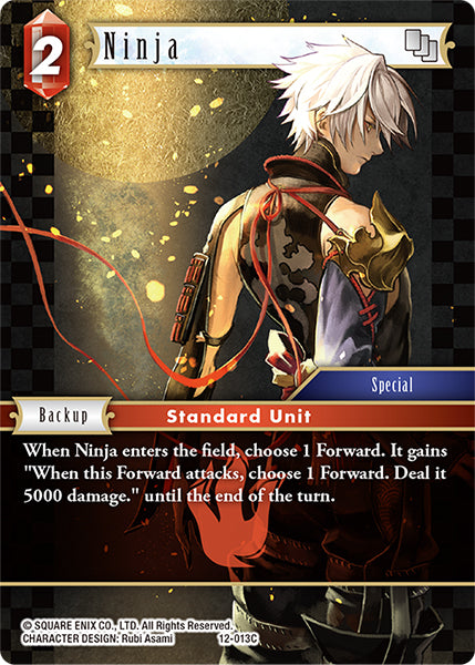 (013) Final Fantasy TCG Opus XII: Crystal Awakening Single: Ninja (12-013) (V.1)  Common