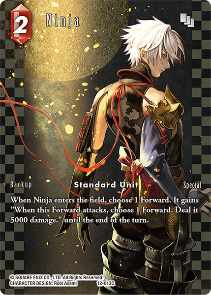 (013) Final Fantasy TCG Opus XII: Crystal Awakening Single: Ninja (12-013) (V.2)  Common