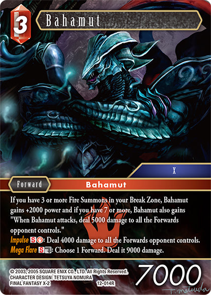 (014) Final Fantasy TCG Opus XII: Crystal Awakening Single: Bahamut (12-014)  Rare