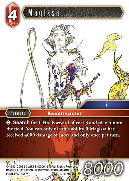 (017) Final Fantasy TCG Opus XII: Crystal Awakening Single: Magissa (12-017) Holo Hero