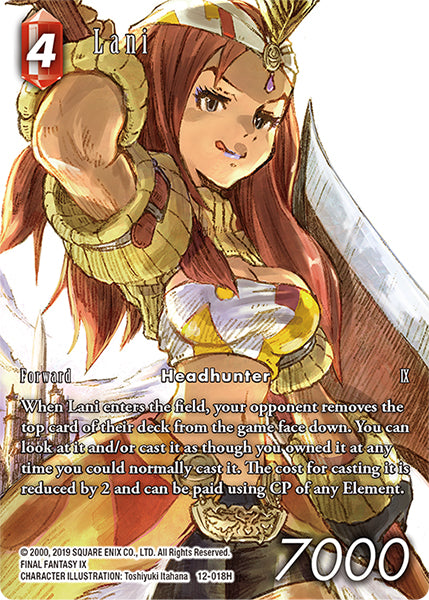 (018) Final Fantasy TCG Opus XII: Crystal Awakening Single: Lani (12-018) (V.2)  Hero