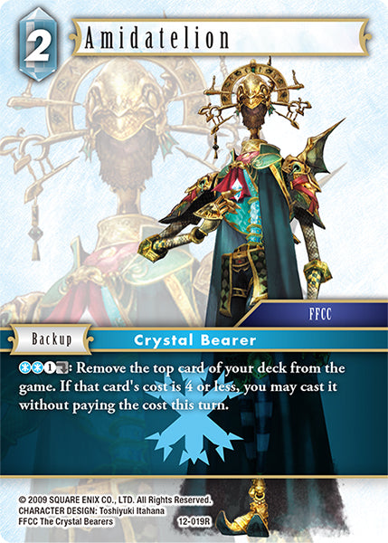 (019) Final Fantasy TCG Opus XII: Crystal Awakening Single: Amidatelion (12-019) Holo Rare