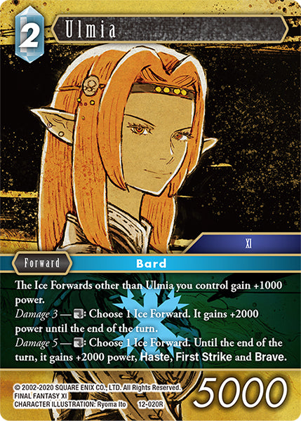 (020) Final Fantasy TCG Opus XII: Crystal Awakening Single: Ulmia (12-020) (V.1) Holo Rare
