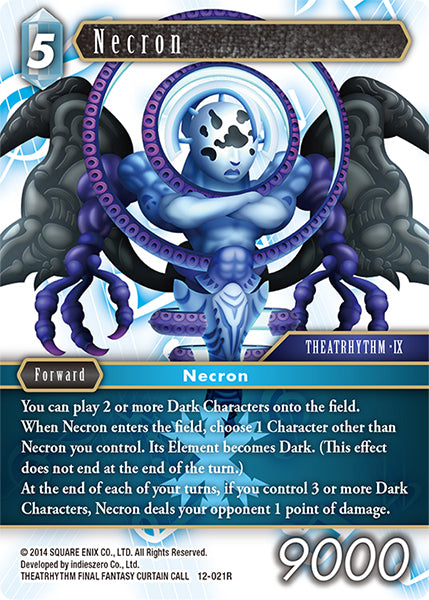 (021) Final Fantasy TCG Opus XII: Crystal Awakening Single: Necron (12-021) Holo Rare