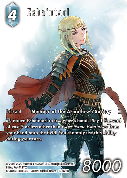 (022) Final Fantasy TCG Opus XII: Crystal Awakening Single: Esha'ntarl (12-022) (V.2) Holo Hero