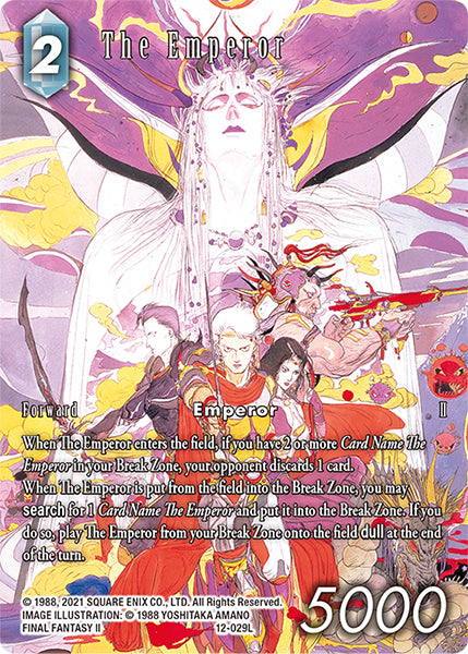 (12-029) Final Fantasy TCG Dawn of Heroes Single: The Emperor (12-029) (V.2) Holo Legend