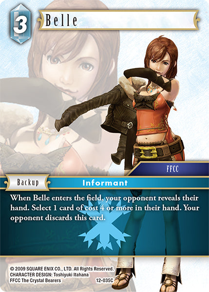 (035) Final Fantasy TCG Opus XII: Crystal Awakening Single: Belle (12-035) Holo Common