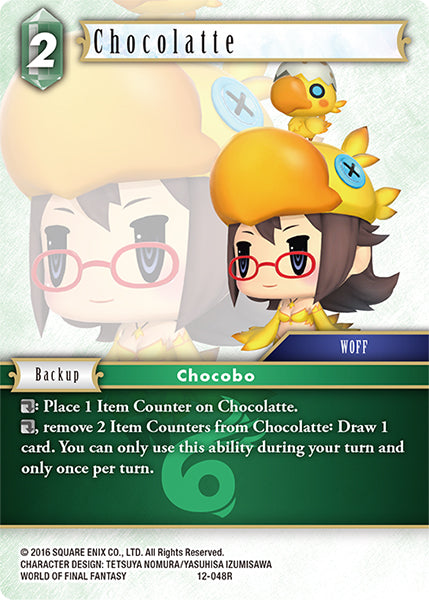 (048) Final Fantasy TCG Opus XII: Crystal Awakening Single: Chocolatte (12-048)  Rare