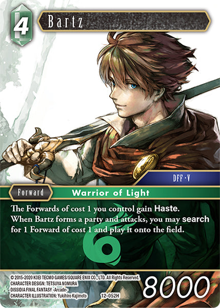 (052) Final Fantasy TCG Opus XII: Crystal Awakening Single: Bartz (12-052) (V.1)  Hero
