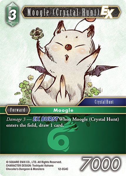 (054) Final Fantasy TCG Opus XII: Crystal Awakening Single: Moogle (Crystal Hunt) (12-054)  Common