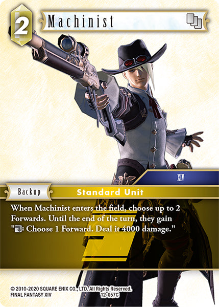 (057) Final Fantasy TCG Opus XII: Crystal Awakening Single: Machinist (12-057) Holo Common