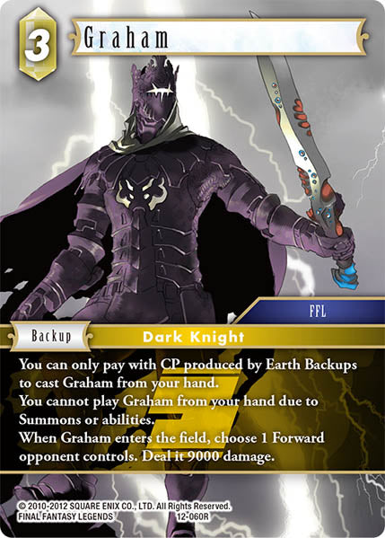 (060) Final Fantasy TCG Opus XII: Crystal Awakening Single: Graham (12-060)  Rare