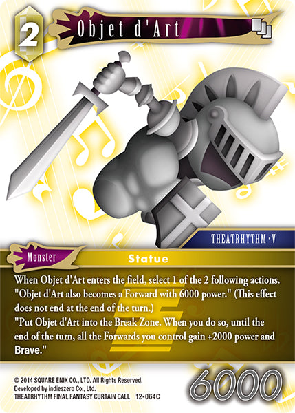 (064) Final Fantasy TCG Opus XII: Crystal Awakening Single: Objet d'Art (12-064) Holo Common