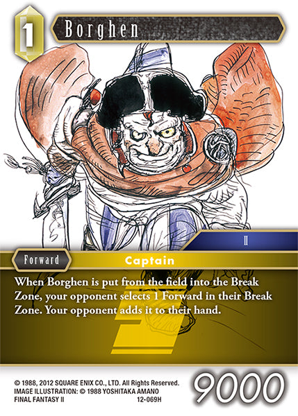 (069) Final Fantasy TCG Opus XII: Crystal Awakening Single: Borghen (12-069) Holo Hero