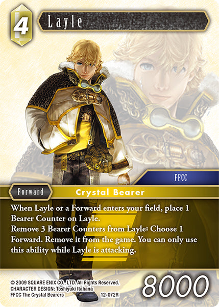 (072) Final Fantasy TCG Opus XII: Crystal Awakening Single: Layle (12-072) Holo Rare