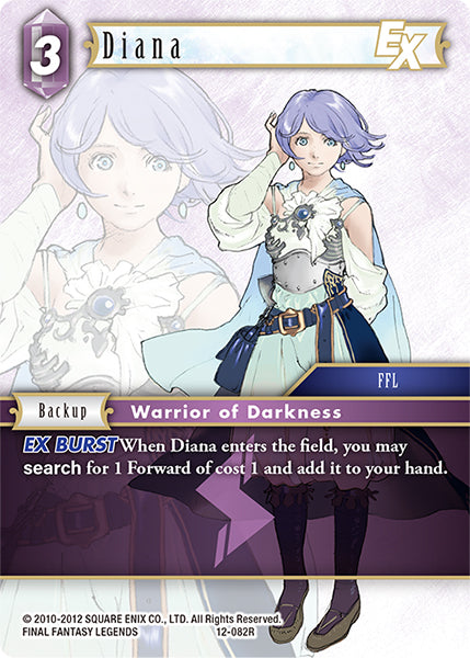 (082) Final Fantasy TCG Opus XII: Crystal Awakening Single: Diana (12-082) Holo Rare