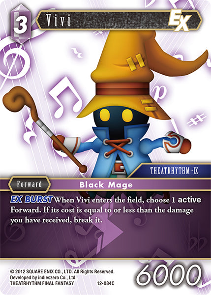 (084) Final Fantasy TCG Opus XII: Crystal Awakening Single: Vivi (12-084)  Common