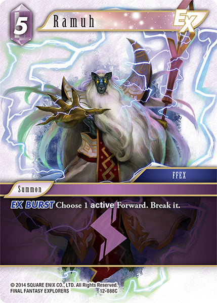 (088) Final Fantasy TCG Opus XII: Crystal Awakening Single: Ramuh (12-088) Holo Common