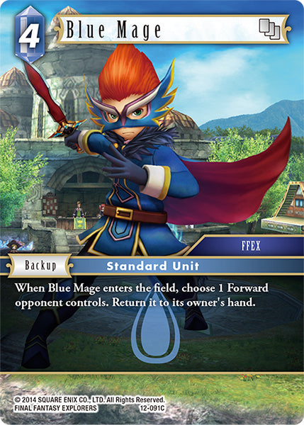 (091) Final Fantasy TCG Opus XII: Crystal Awakening Single: Blue Mage (12-091)  Common