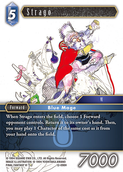 (098) Final Fantasy TCG Opus XII: Crystal Awakening Single: Strago (12-098) Holo Hero