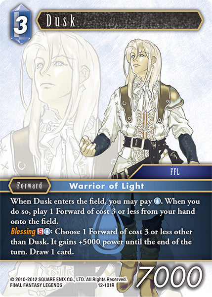 (101) Final Fantasy TCG Opus XII: Crystal Awakening Single: Dusk (12-101) Holo Rare