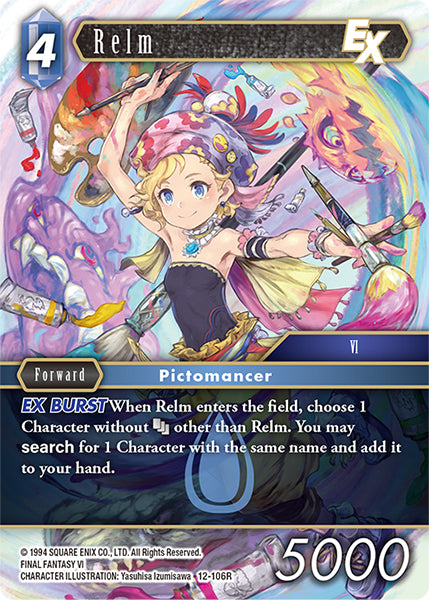 (106) Final Fantasy TCG Opus XII: Crystal Awakening Single: Relm (12-106) (V.1) Holo Rare
