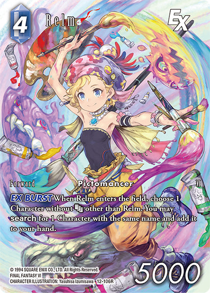 (106) Final Fantasy TCG Opus XII: Crystal Awakening Single: Relm (12-106) (V.2) Holo Rare