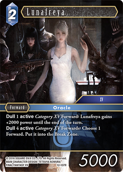 (107) Final Fantasy TCG Opus XII: Crystal Awakening Single: Lunafreya (12-107) Holo Rare