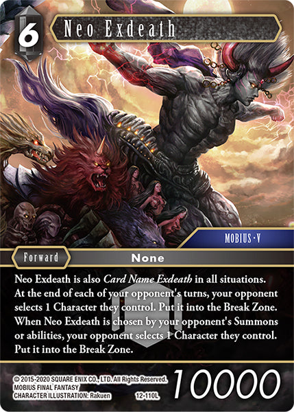 (110) Final Fantasy TCG Opus XII: Crystal Awakening Single: Neo Exdeath (12-110) Holo Legend