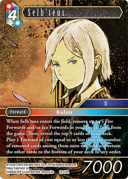 (112) Final Fantasy TCG Opus XII: Crystal Awakening Single: Selh'teus (12-112) (V.1)  Legend