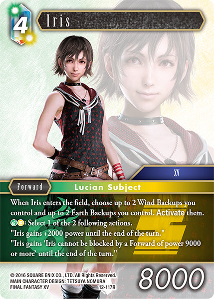 (117) Final Fantasy TCG Opus XII: Crystal Awakening Single: Iris (12-117)  Rare