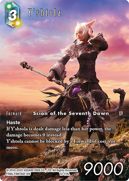 (12-119) Final Fantasy TCG Rebellion's Call Single: Y'shtola (12-119) (V.2) Holo Legend
