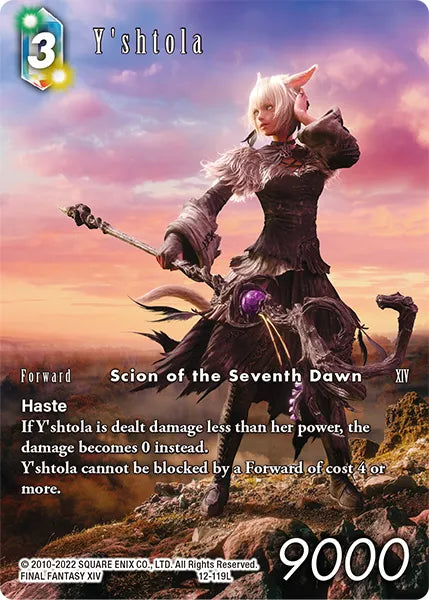 (12-119) Final Fantasy TCG Rebellion's Call Single: Y'shtola (12-119) (V.2)  Legend