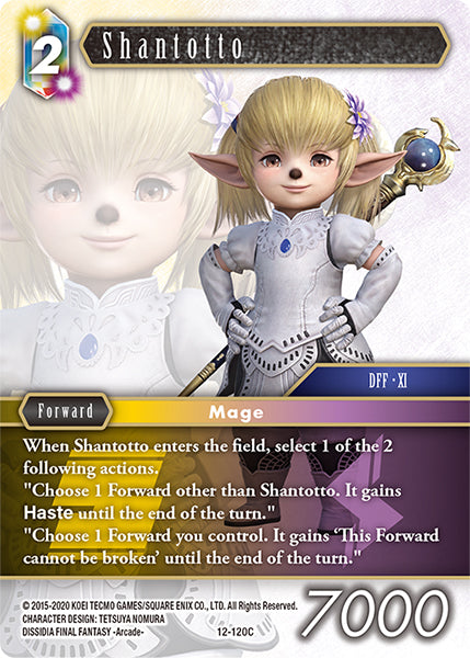 (120) Final Fantasy TCG Opus XII: Crystal Awakening Single: Shantotto (12-120) Holo Common