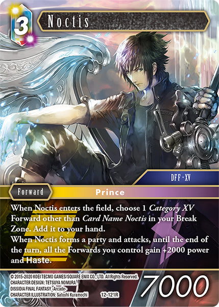 (121) Final Fantasy TCG Opus XII: Crystal Awakening Single: Noctis (12-121) (V.1) Holo Rare